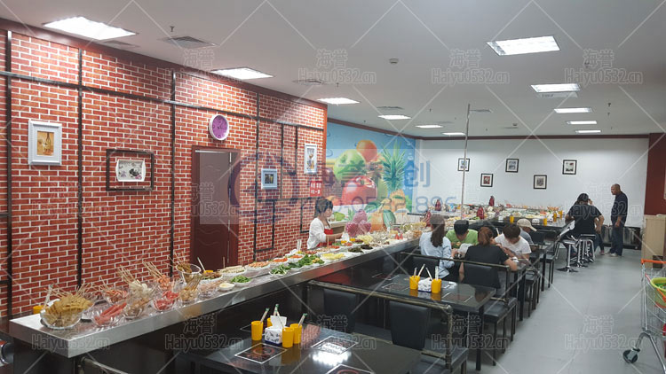 濟南銀座購物廣場回轉火鍋店實拍