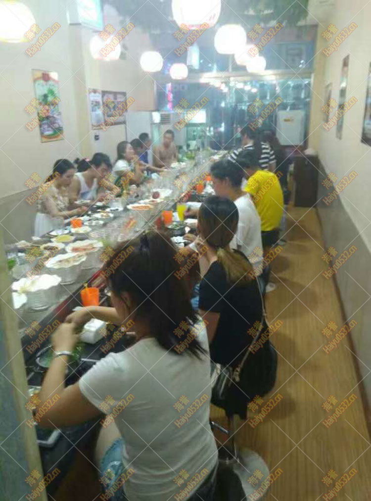 海陽旋轉火鍋設備安裝完畢圖2