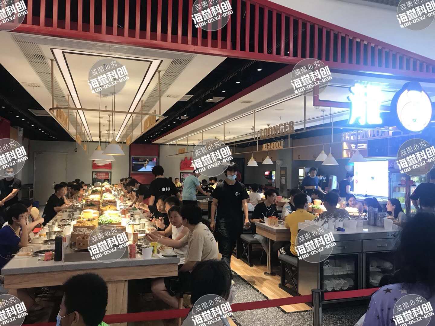 自助旋轉小火鍋無油煙排風凈化 