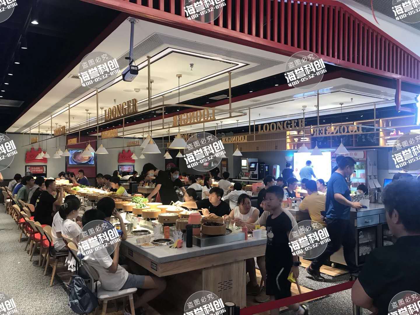 自助旋轉小火鍋無油煙排風凈化 