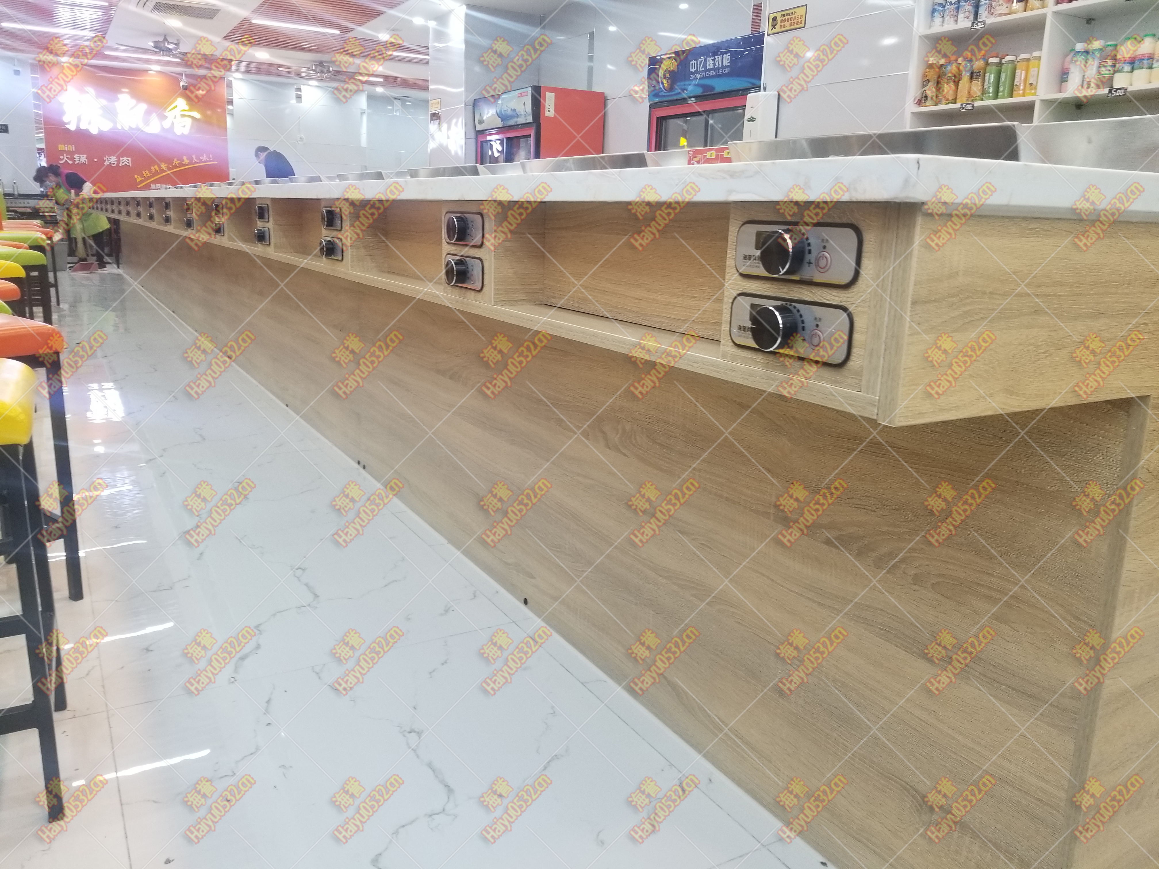旋轉小火鍋涮烤一體設備