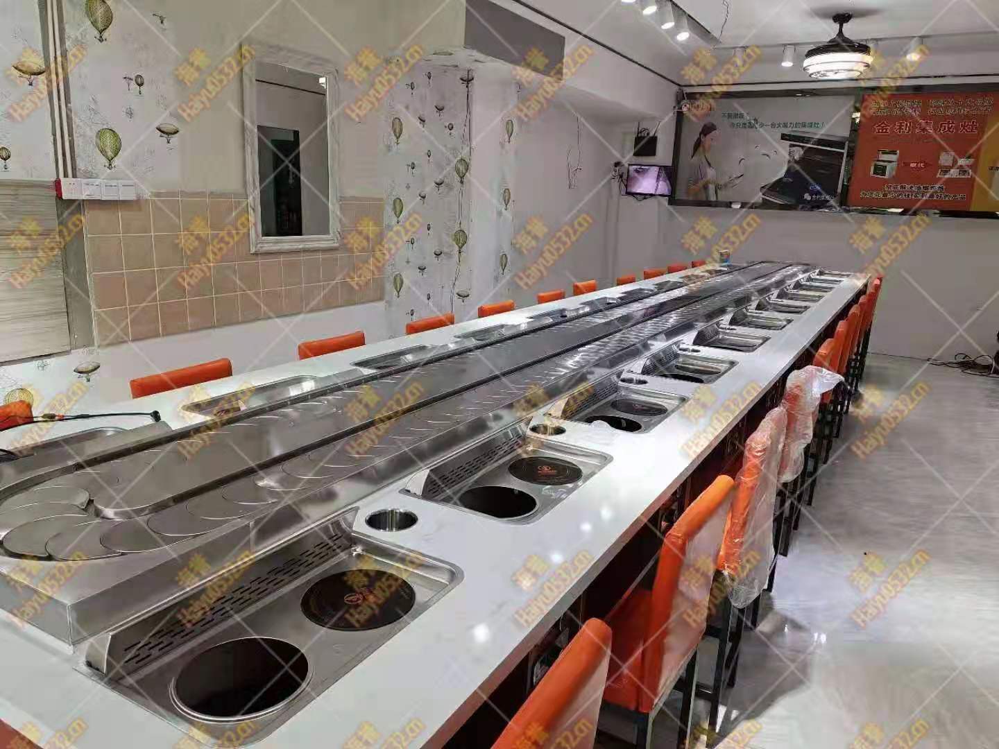 無煙涮烤旋轉小火鍋設備升級新業態