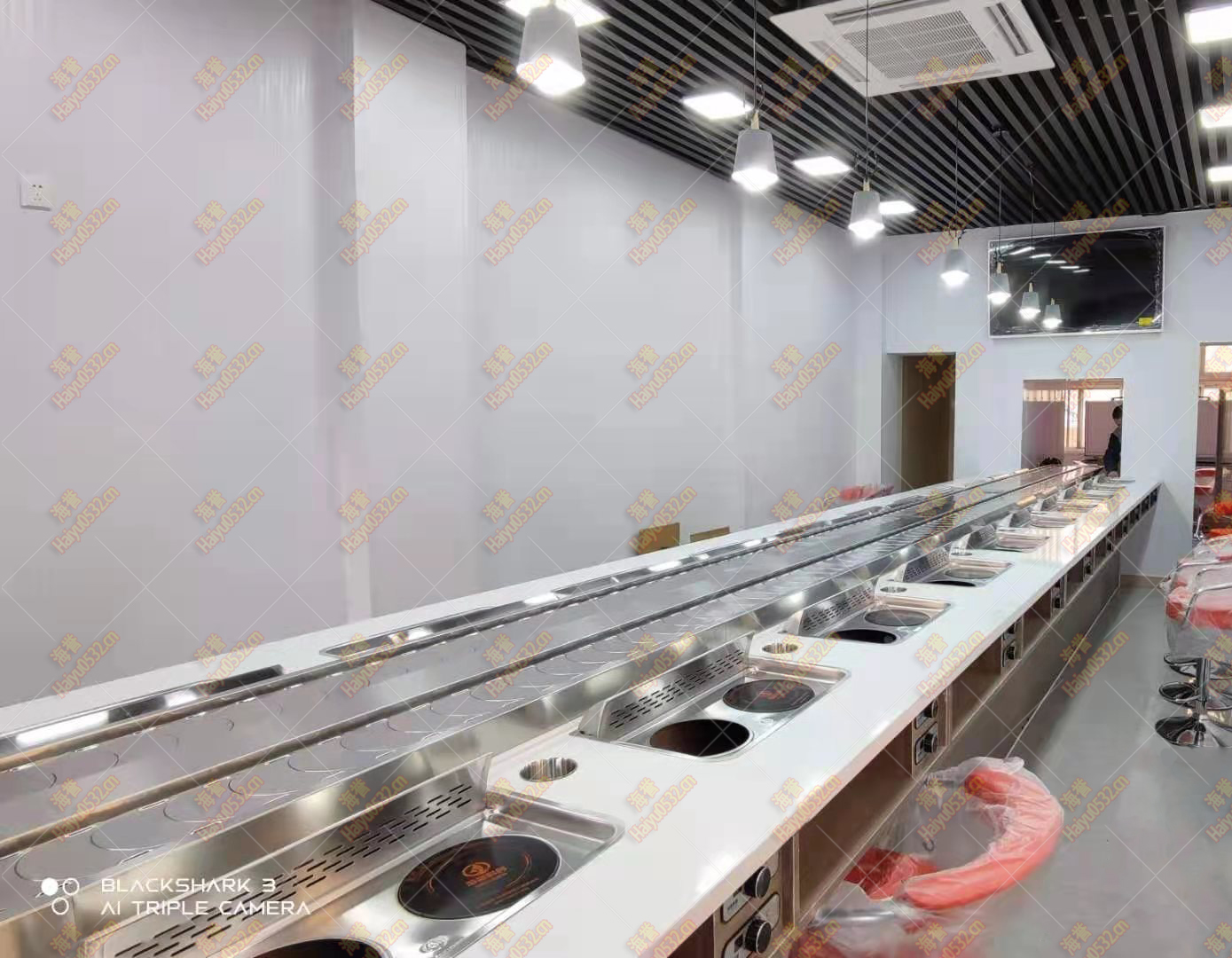 無煙涮烤旋轉小火鍋設備