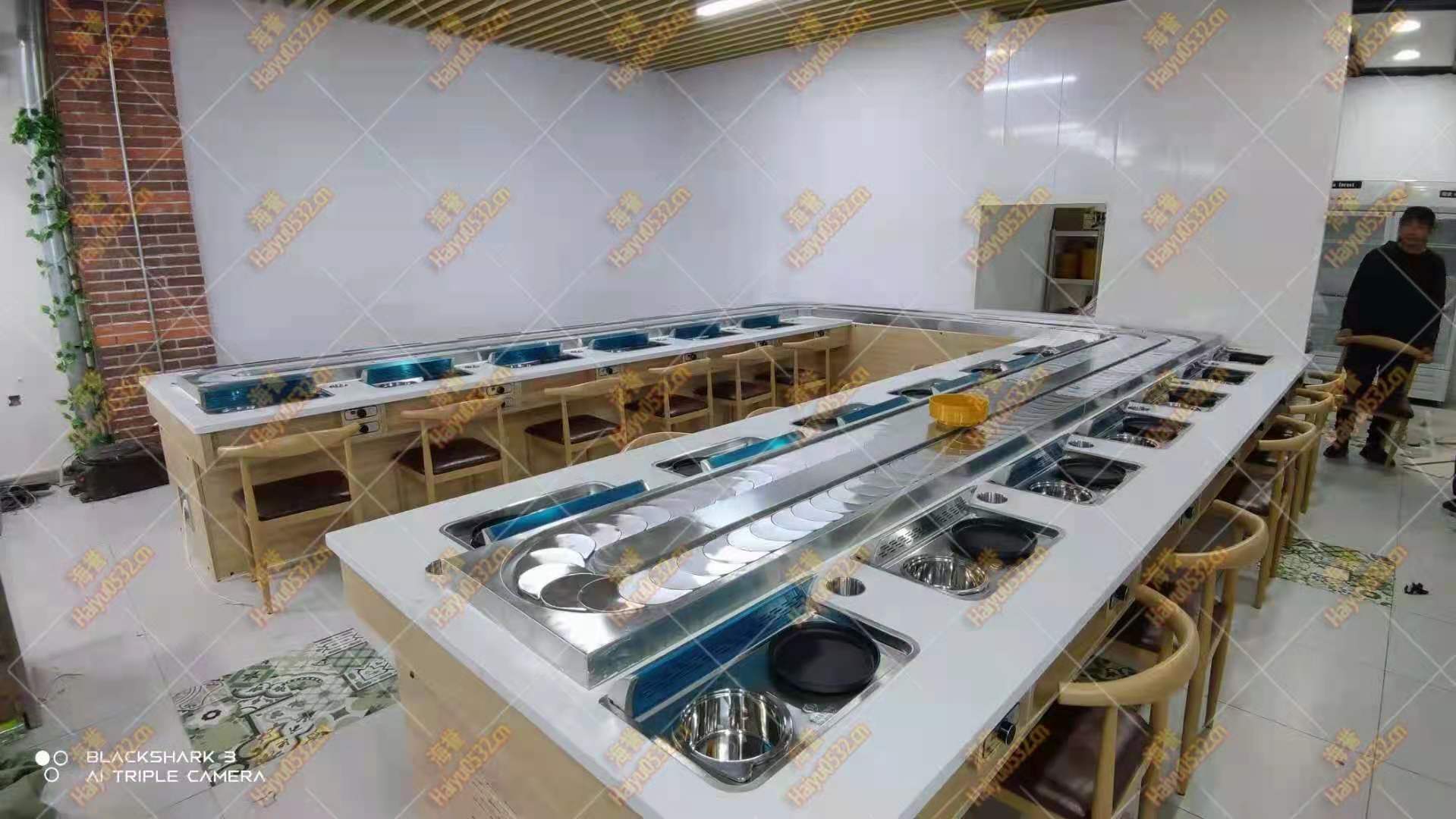 無煙涮烤旋轉小火鍋設備
