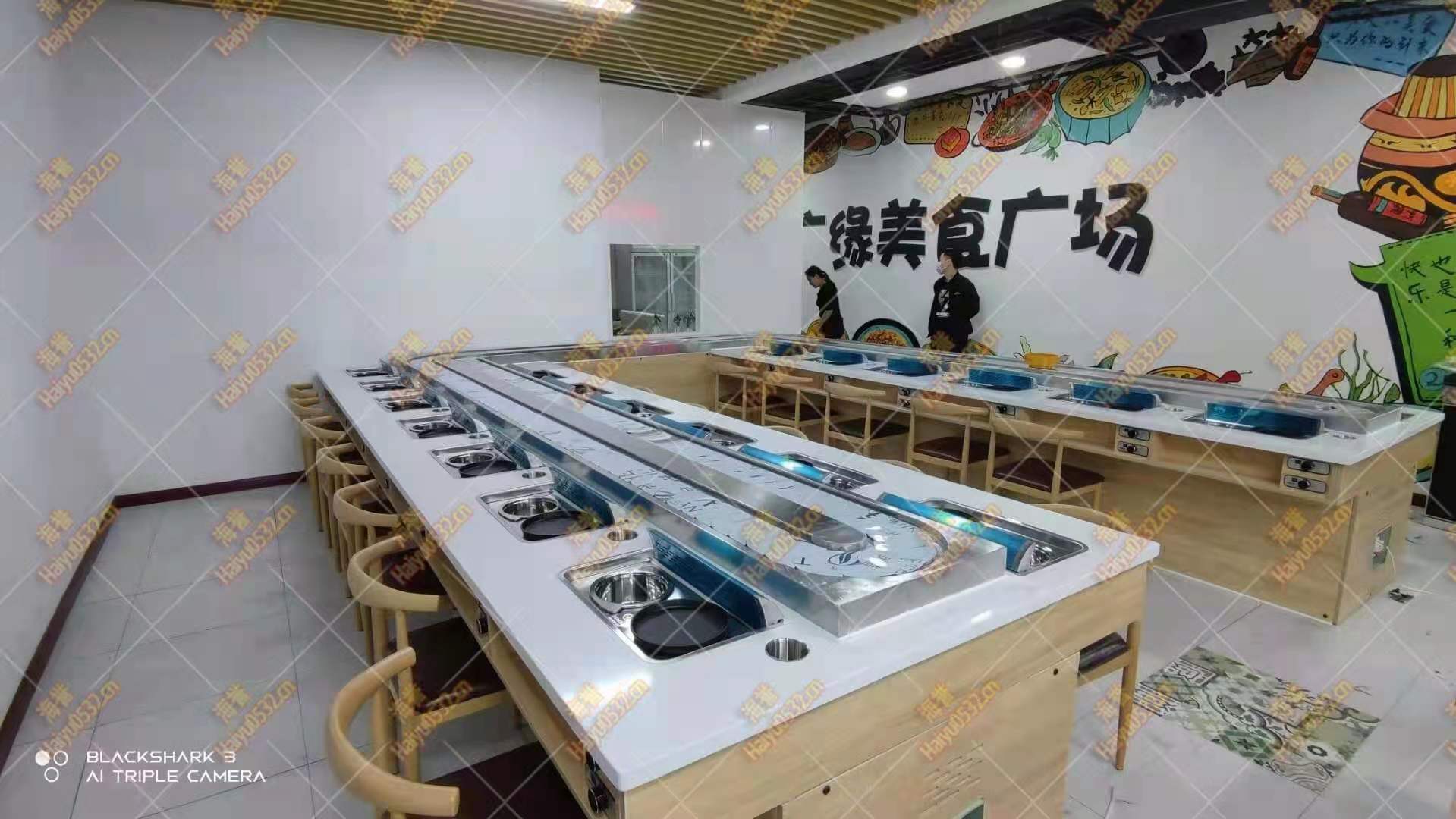無煙涮烤旋轉小火鍋設備