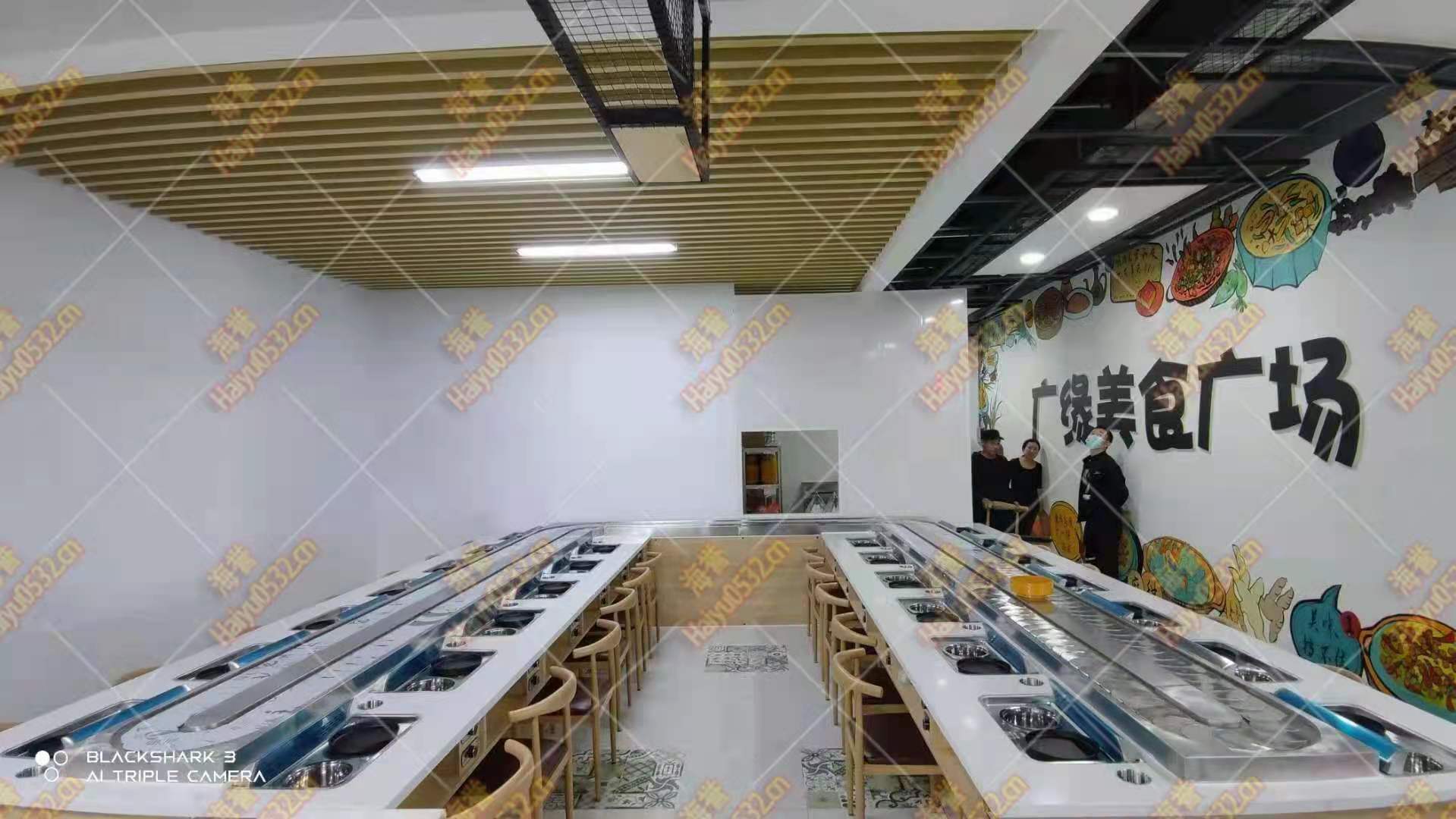 無煙涮烤旋轉小火鍋設備