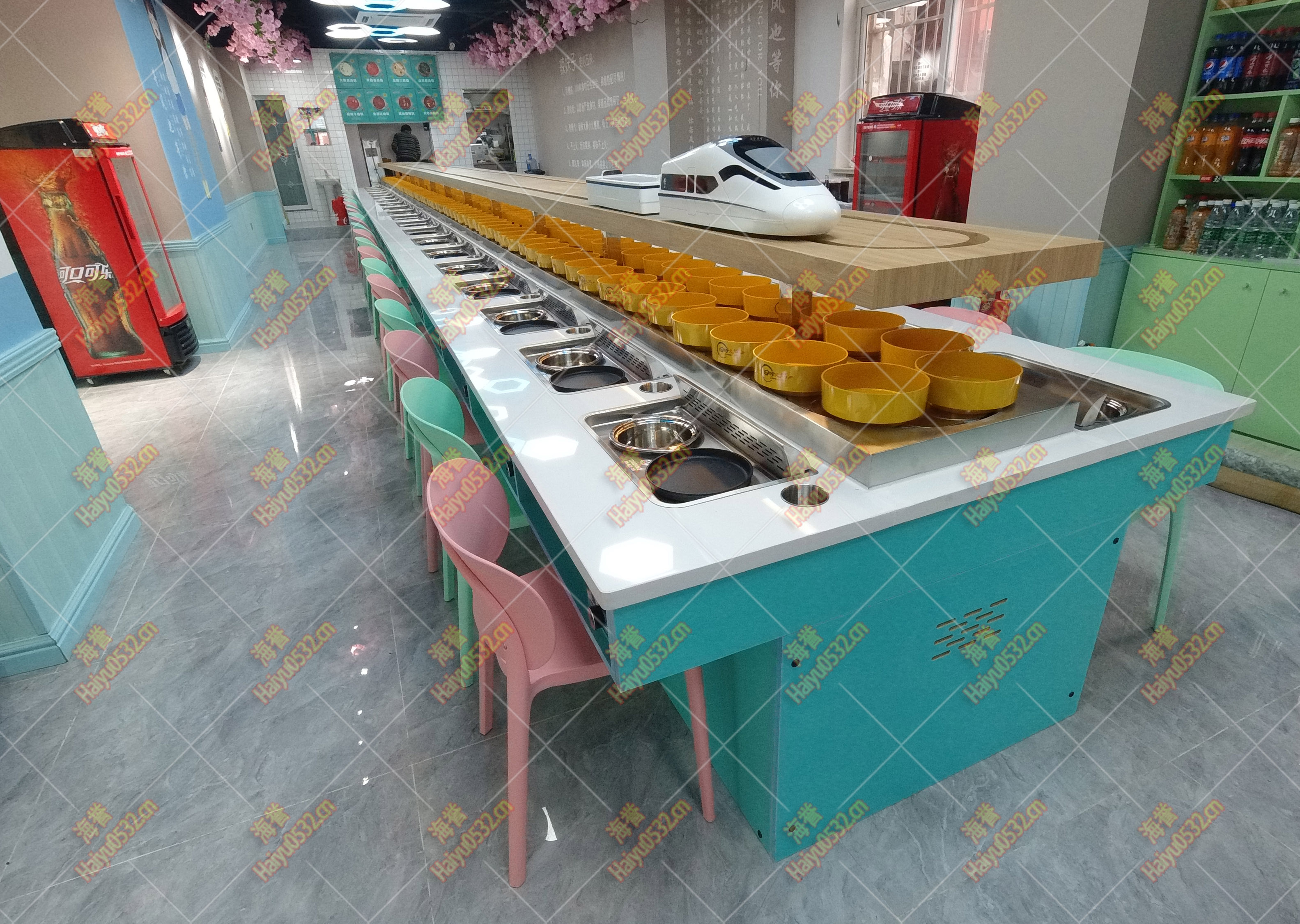 青島無煙涮烤+智能送餐設備
