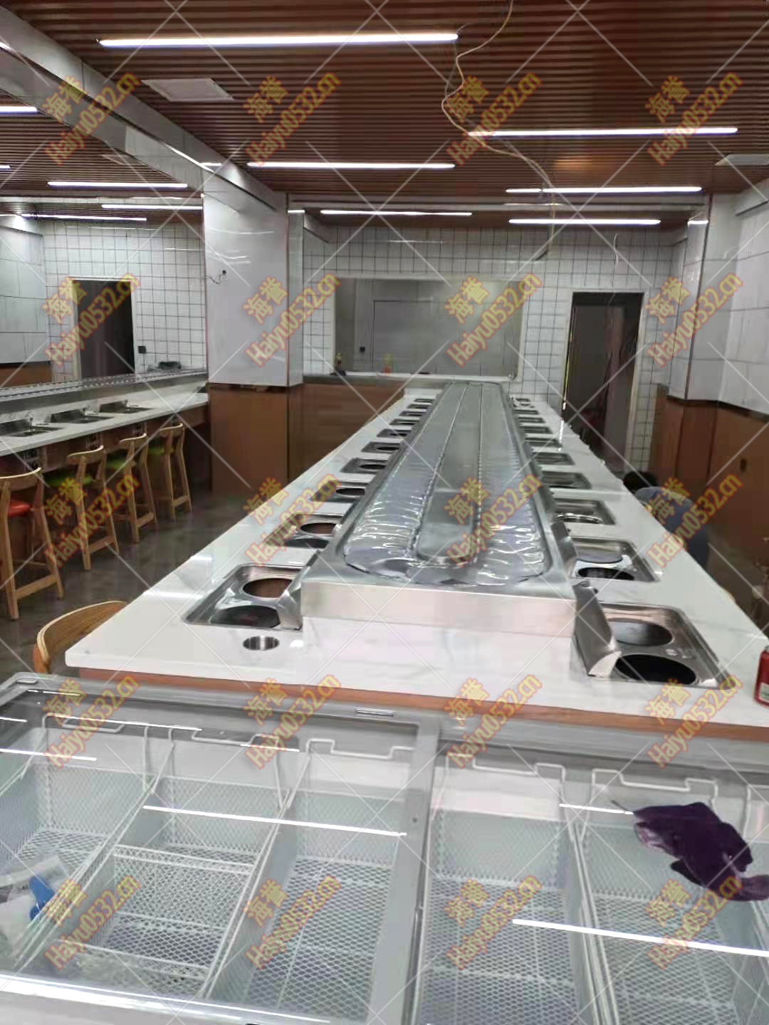 無煙涮烤旋轉小火鍋設備