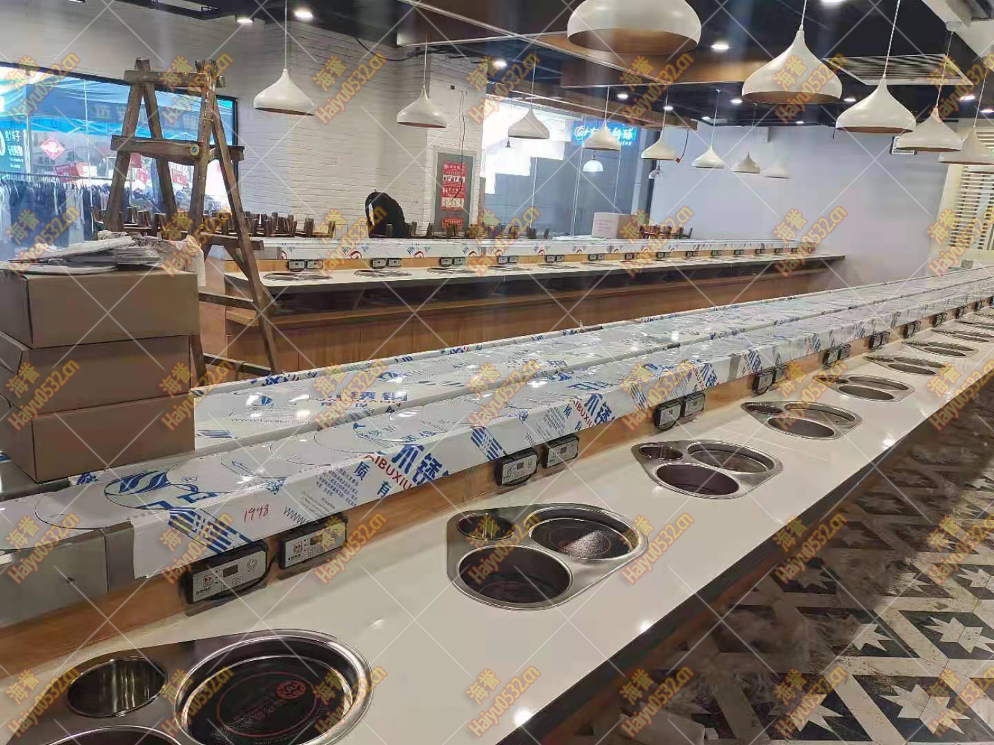 涮烤一體回轉火鍋設備