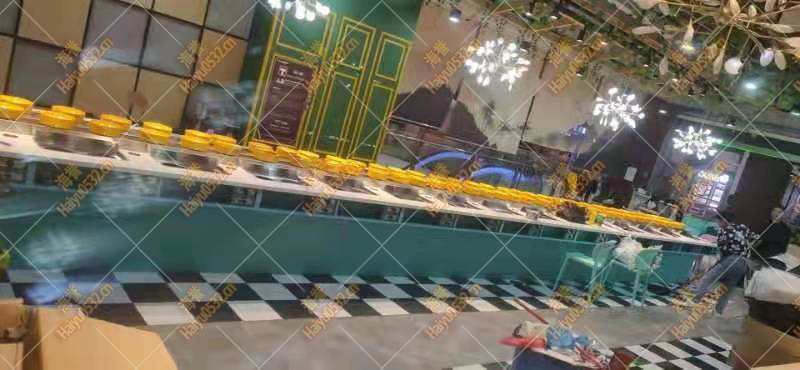 無煙涮烤旋轉小火鍋設備