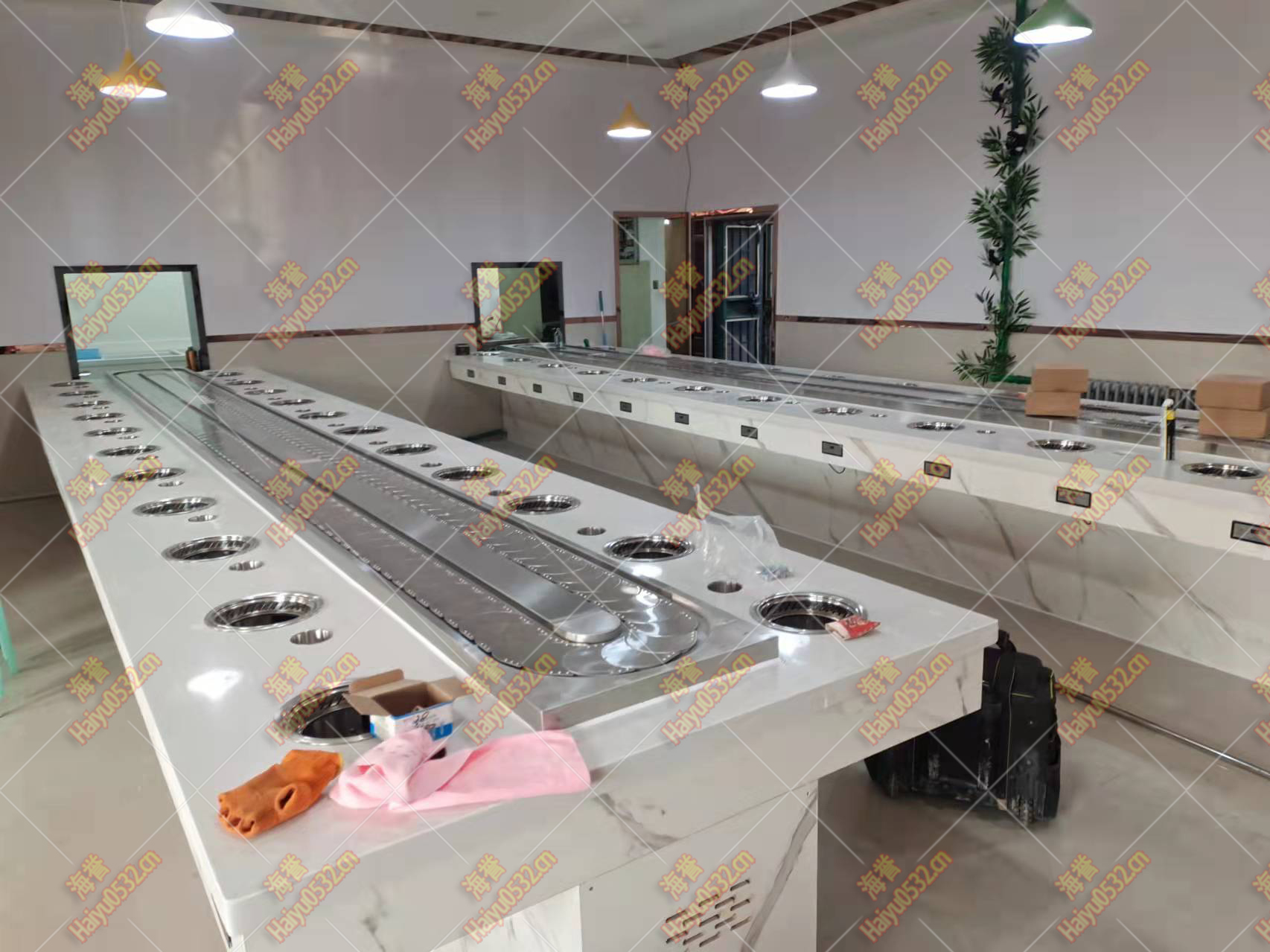 排煙旋轉小火鍋設備