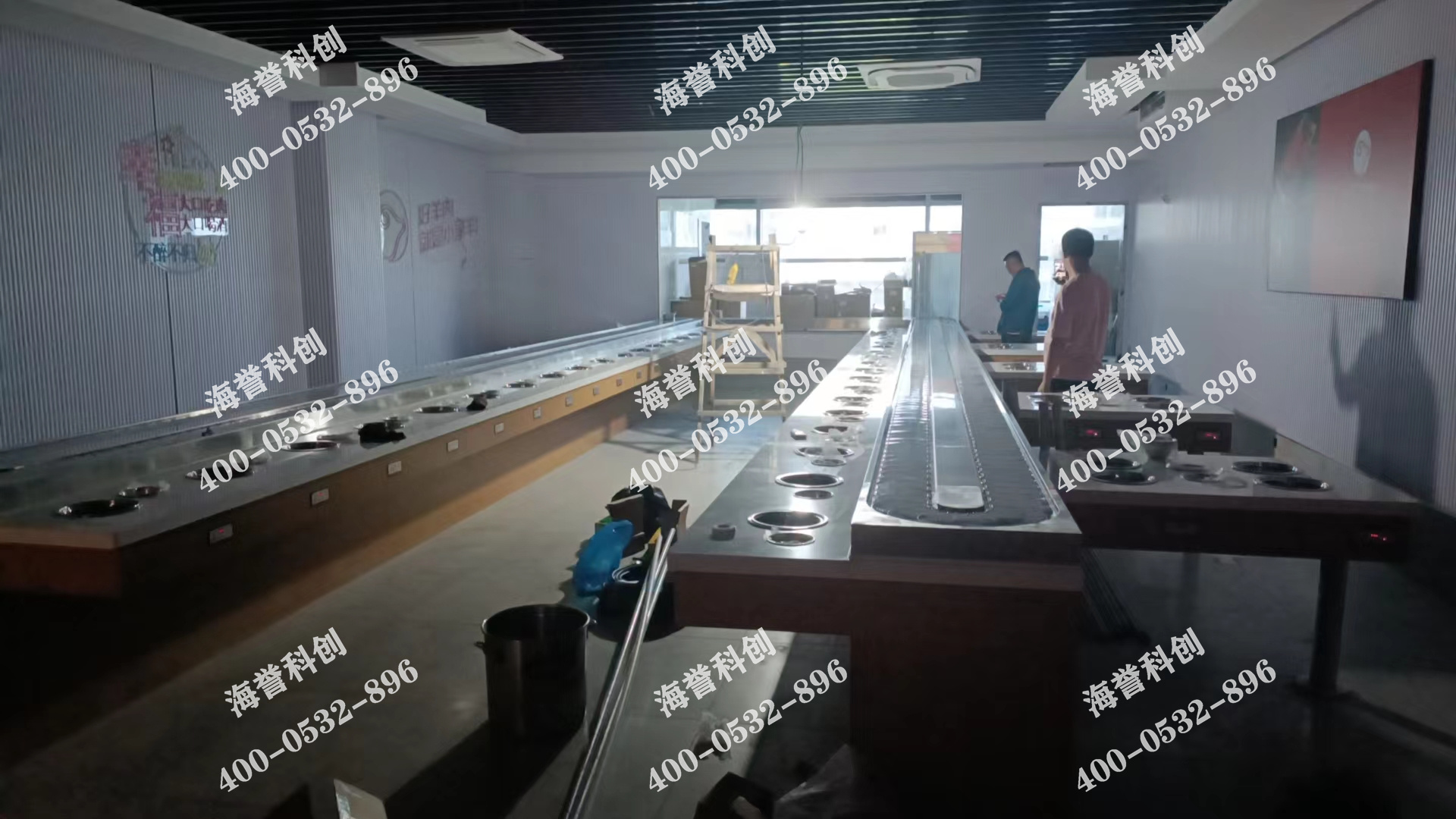 海譽(yù)科創(chuàng)江蘇無(wú)錫單涮無(wú)煙小火鍋設(shè)備安裝完成