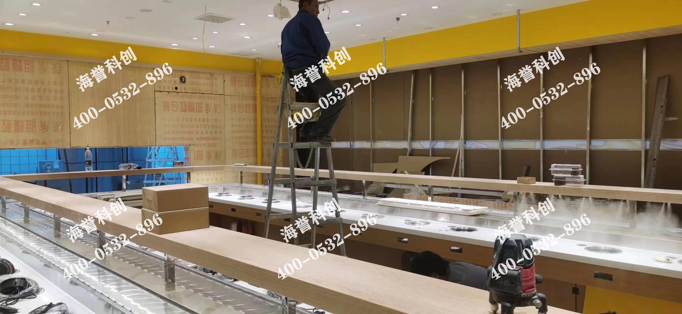 海譽科創(chuàng)陜西西安單涮無煙小火鍋設(shè)備安裝完成
