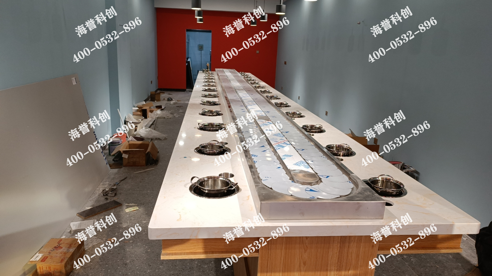 海譽科創江蘇常州單涮小火鍋設備安裝完成