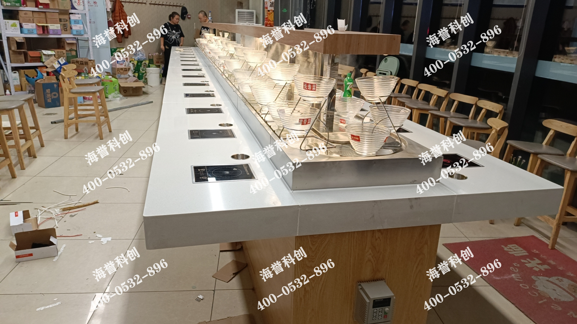 海譽科創黑龍江大慶單涮小火鍋設備安裝完成