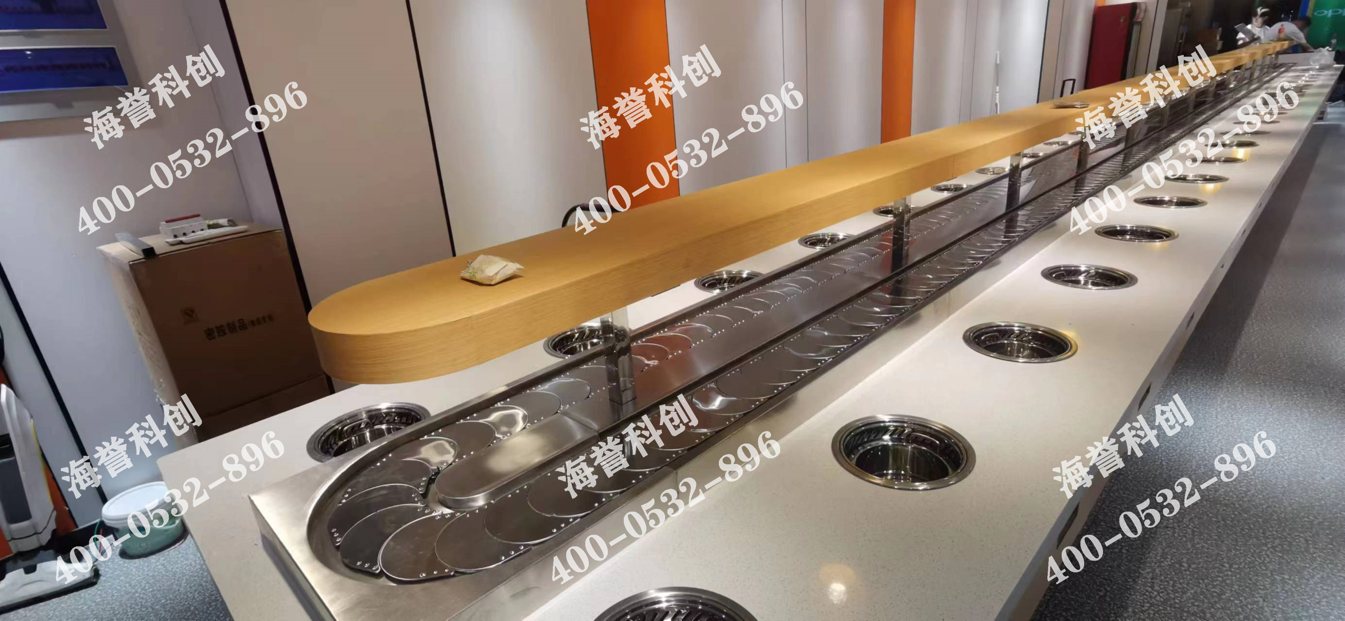 海譽科創江蘇蘇州單涮無煙小火鍋設備安裝完成