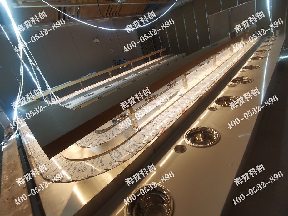 海譽科創湖南常德單涮無煙小火鍋設備安裝完成