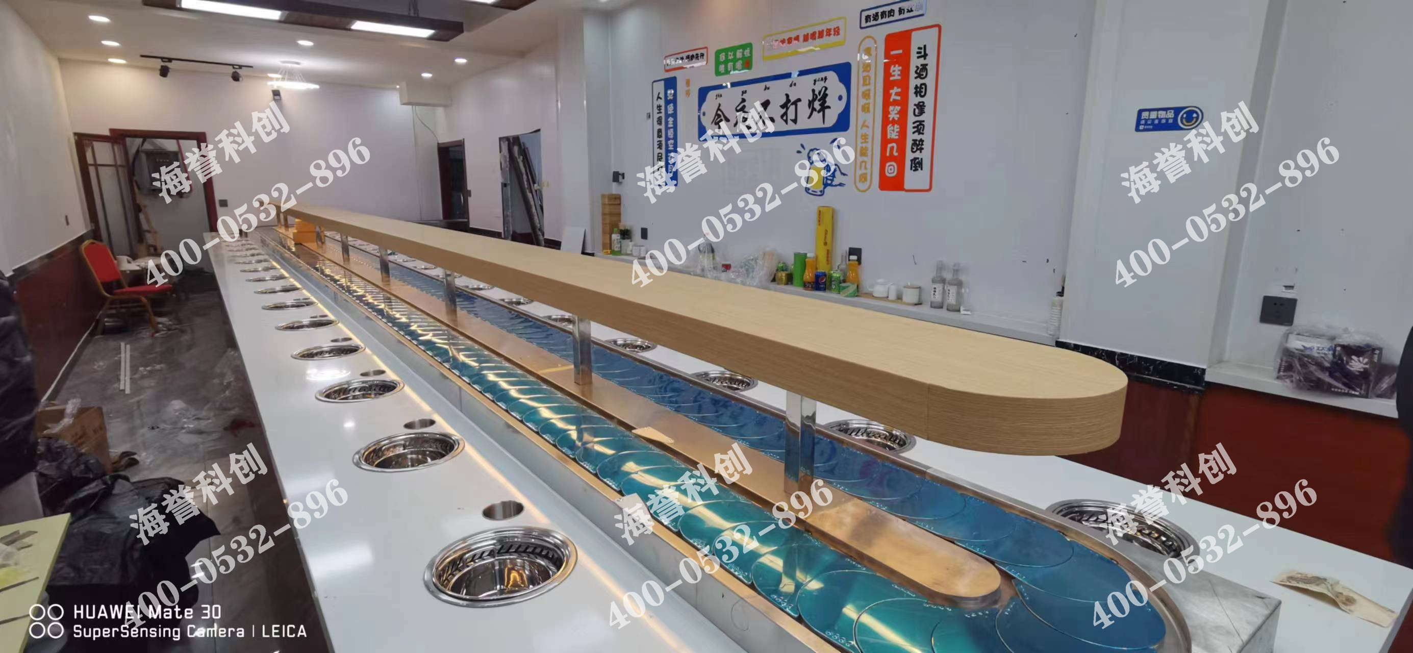 海譽科創河北承德單涮無煙小火鍋設備安裝完成