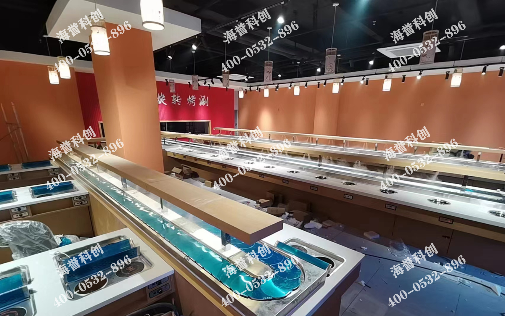 海譽科創內蒙古巴彥淖爾涮烤一體小火鍋設備安裝完成