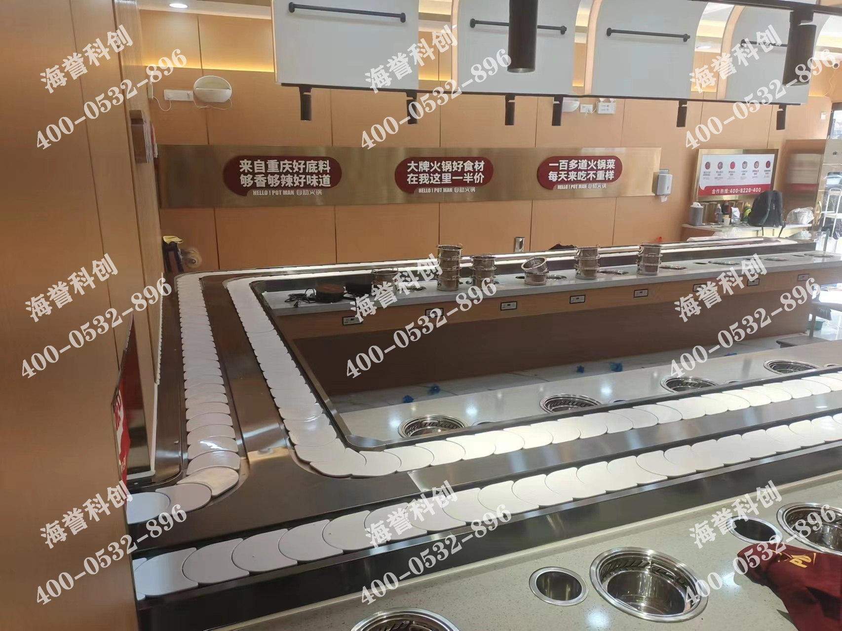 海譽科創河南鄭州單涮無煙小火鍋設備安裝完成