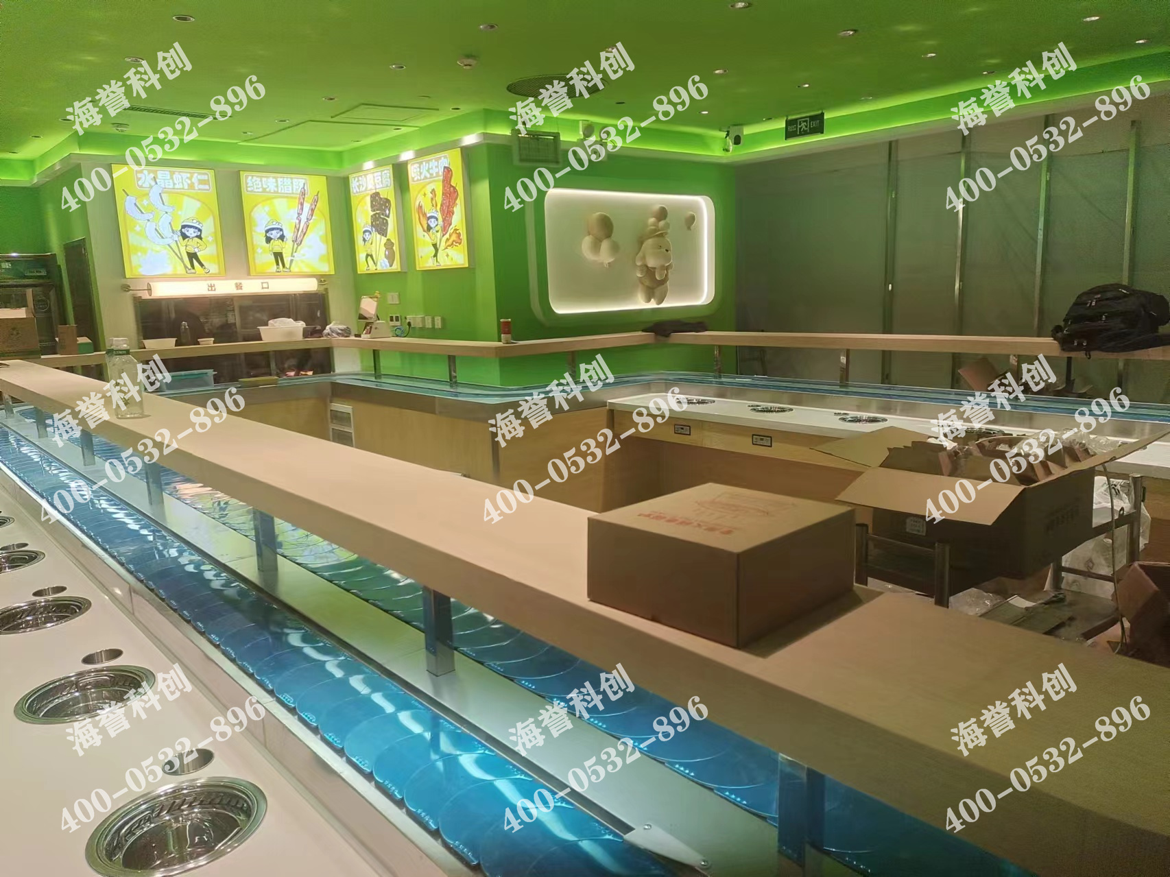 海譽科創陜西西安單涮無煙小火鍋設備安裝完成