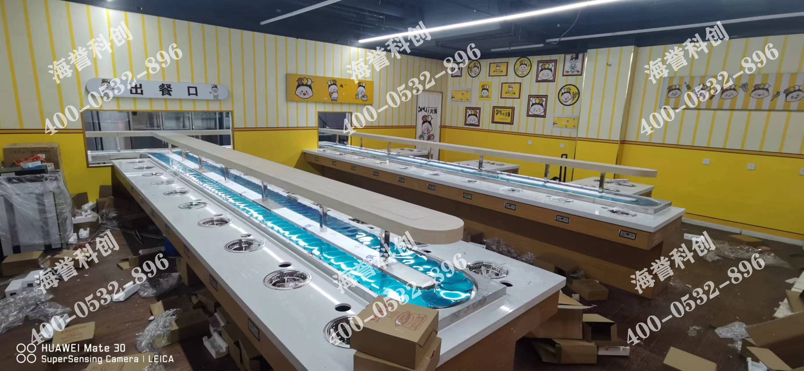 海譽科創新疆烏魯木齊單涮無煙小火鍋設備安裝完成