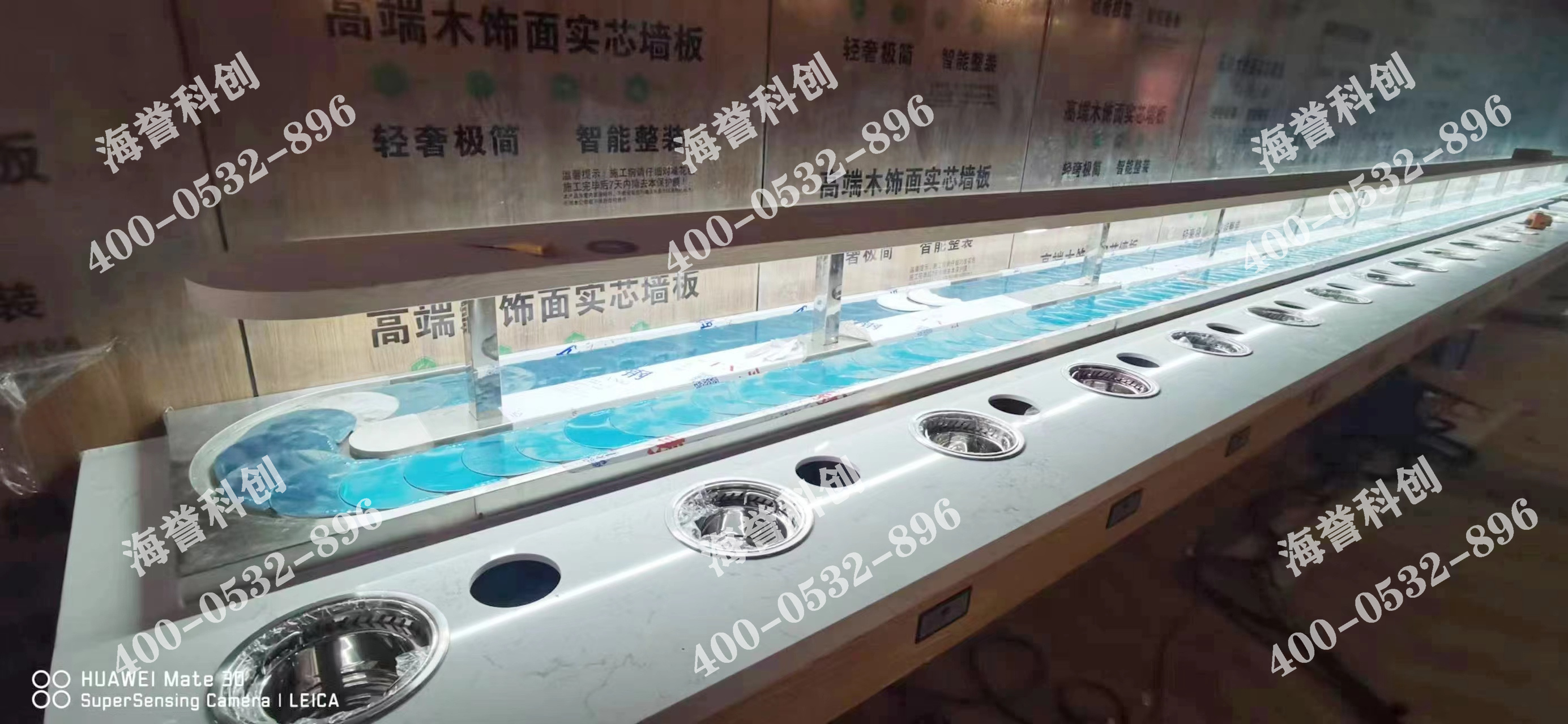 海譽科創內蒙古包頭單涮無煙小火鍋設備安裝完成
