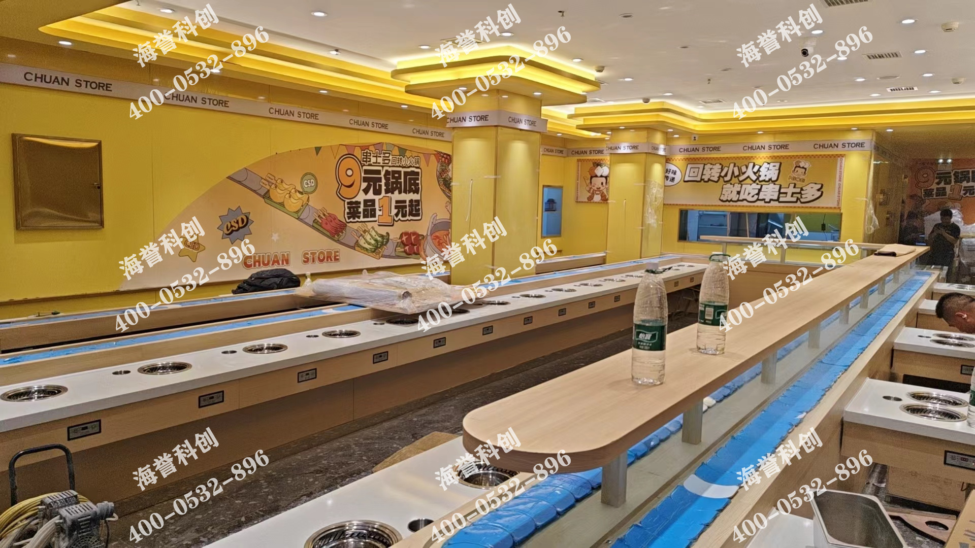 海譽科創陜西單涮無煙小火鍋設備安裝完成