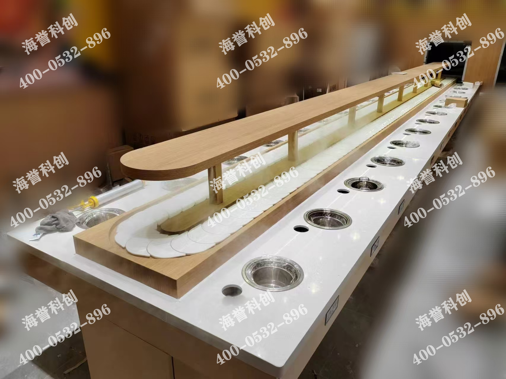 海譽科創陜西單涮無煙小火鍋設備安裝完成