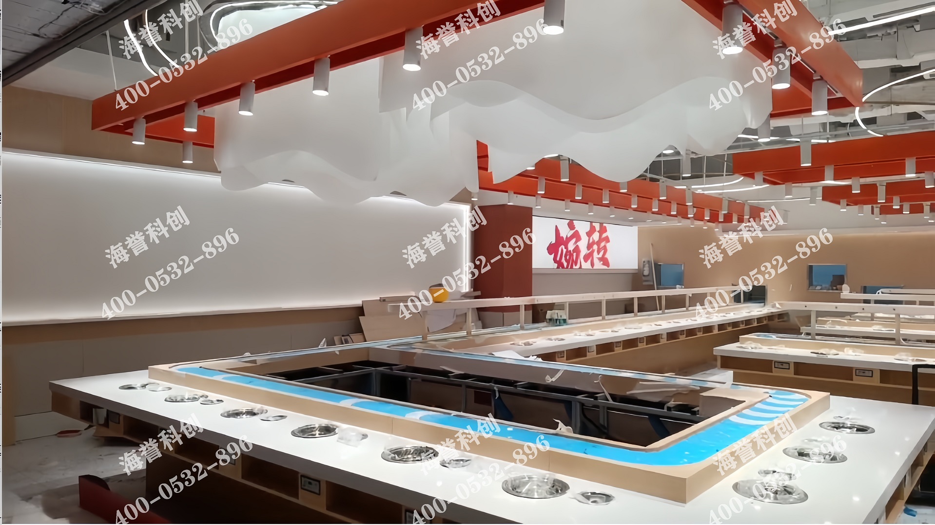 海譽(yù)科創(chuàng)山東單涮無煙小火鍋設(shè)備安裝完成