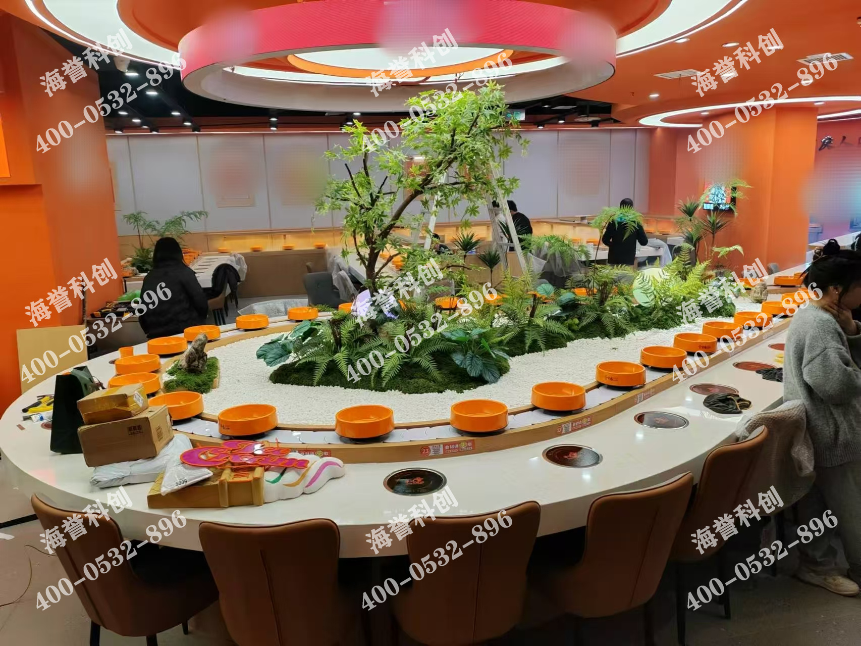 海譽科創合作伙伴單涮小火鍋設備配備加濕器安裝完成