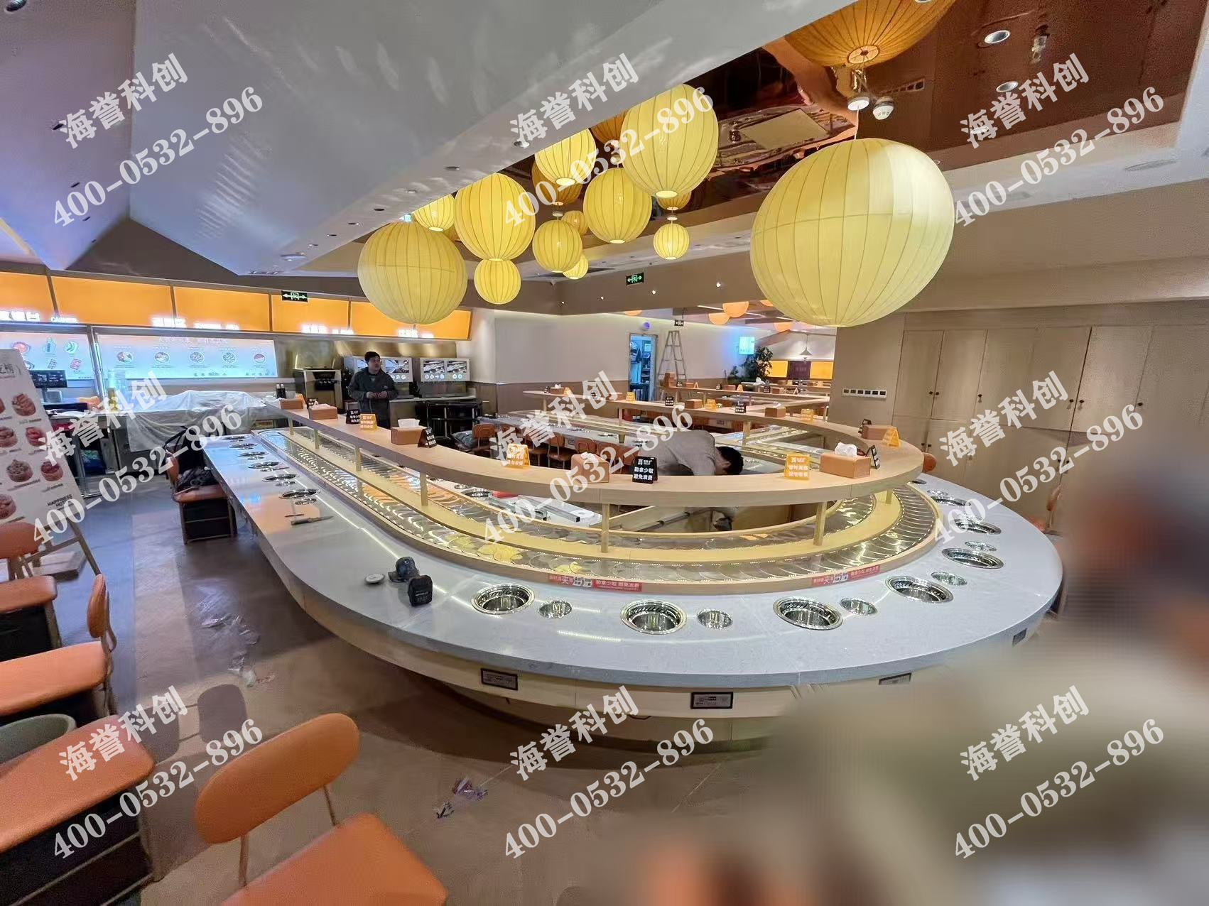 海譽科創山西單涮無煙小火鍋設備安裝完成