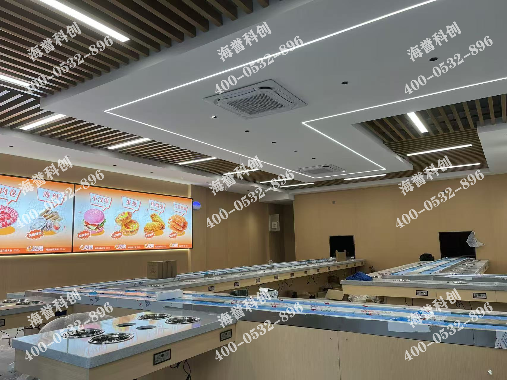 海譽科創合作伙伴單涮無煙小火鍋設備安裝完成